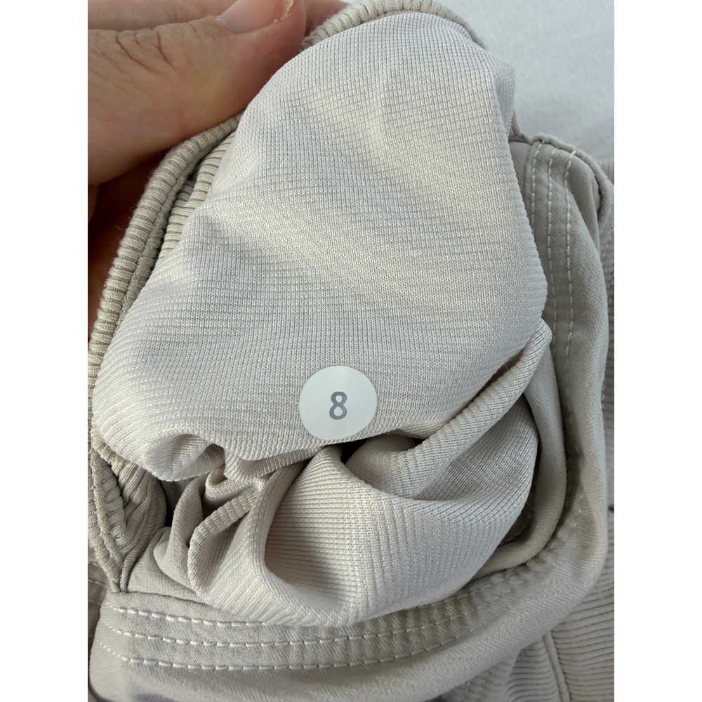 Lululemon Dance Studio Pant II with Liner Size 8 Ruched Dune Cream Lined - Picture 9 of 9